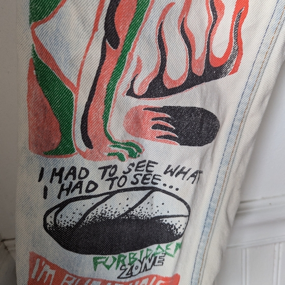 COME TEES by Sonya Sombreuil Forbidden Zone jeans - Picture 5 of 10